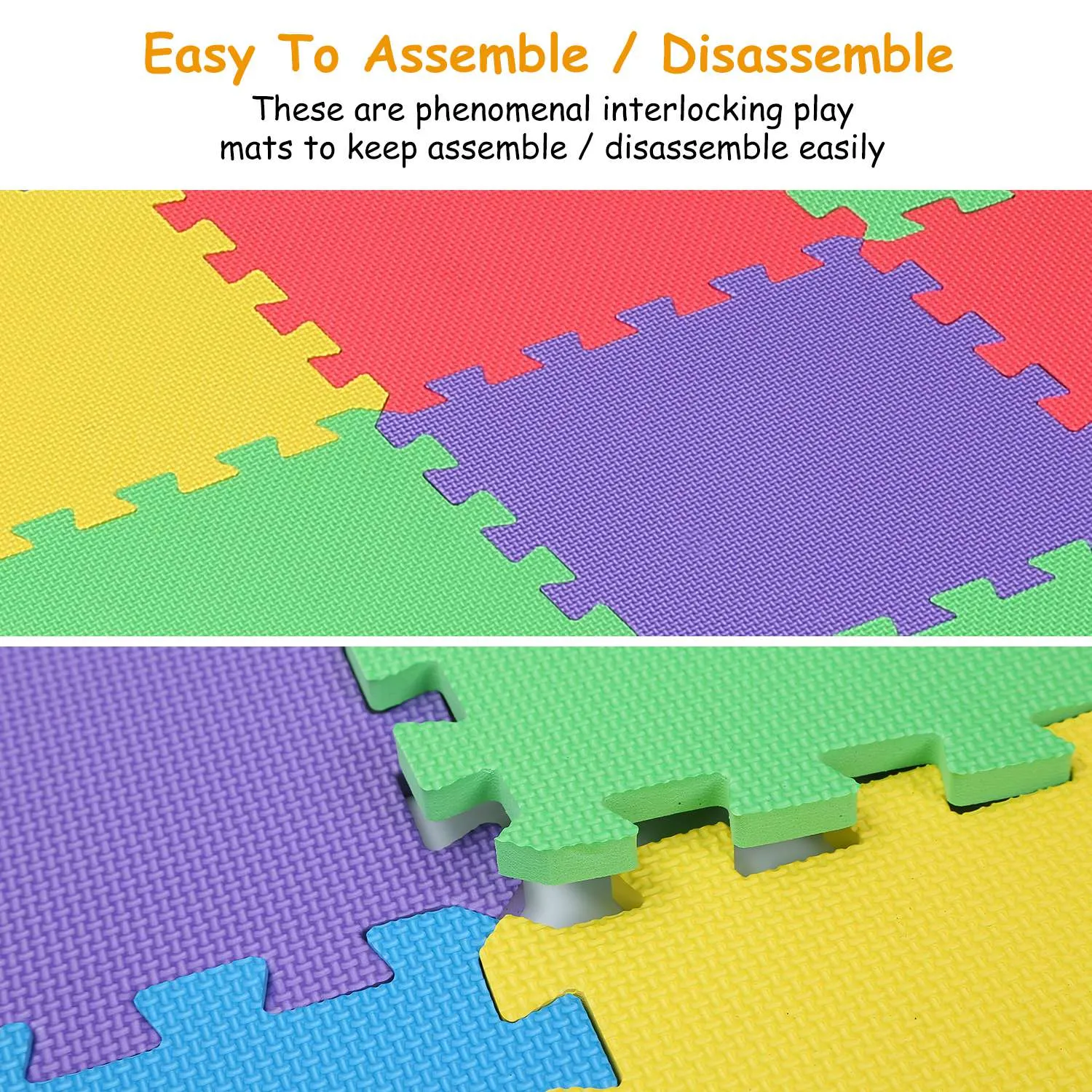 16-Pieces: Kids Puzzle Exercise Play Mat