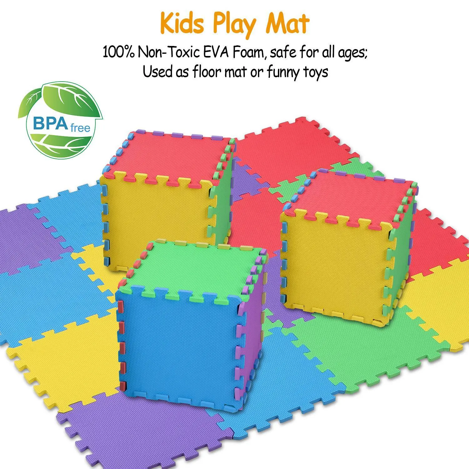 16-Pieces: Kids Puzzle Exercise Play Mat