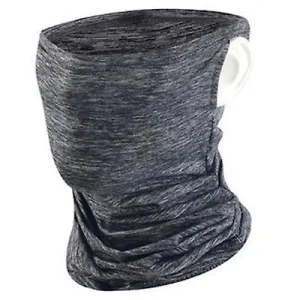 2Pcs gray Summer sunscreen ice silk riding mask, half face Anti-UV hanging ear cover for fishing hiking AZ13869