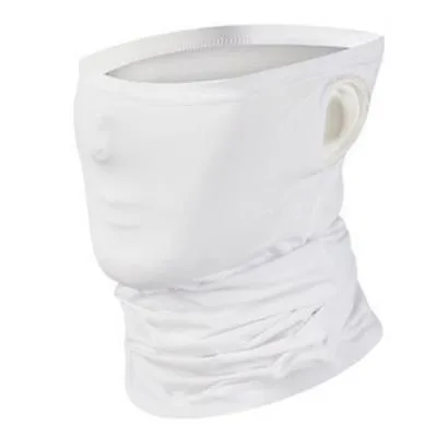 2Pcs gray Summer sunscreen ice silk riding mask, half face Anti-UV hanging ear cover for fishing hiking AZ13869