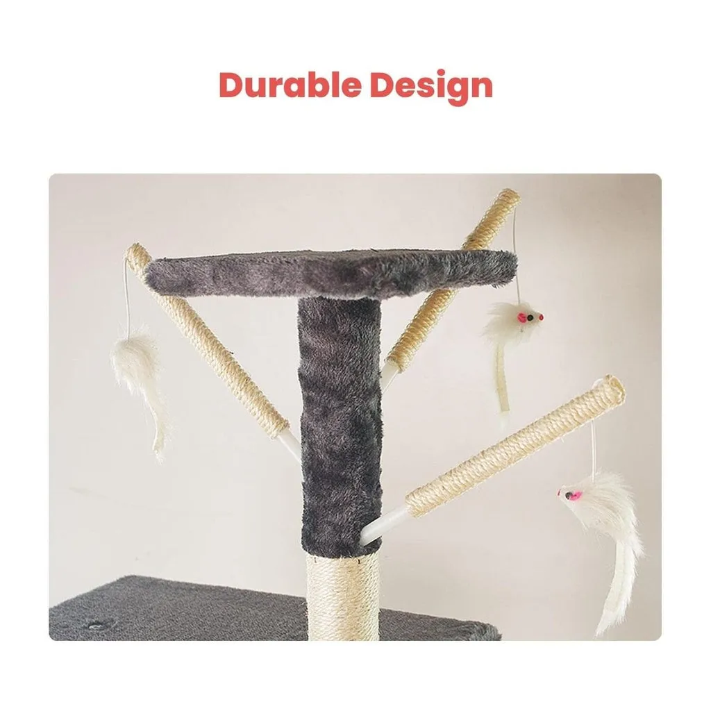 5-Level Plush Cat Tree Condo with Hammock & Cave, Floofi