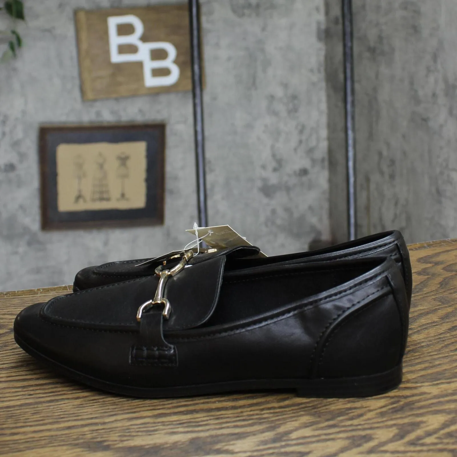 A New Day Womens Laurel Loafer Flats with Memory Foam Insole 87930086 Black 8M
