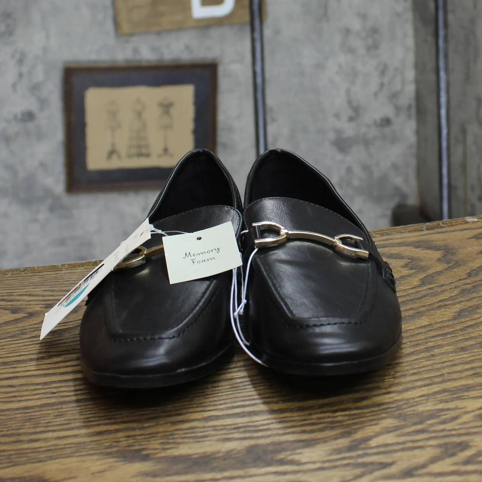 A New Day Womens Laurel Loafer Flats with Memory Foam Insole 87930086 Black 8M