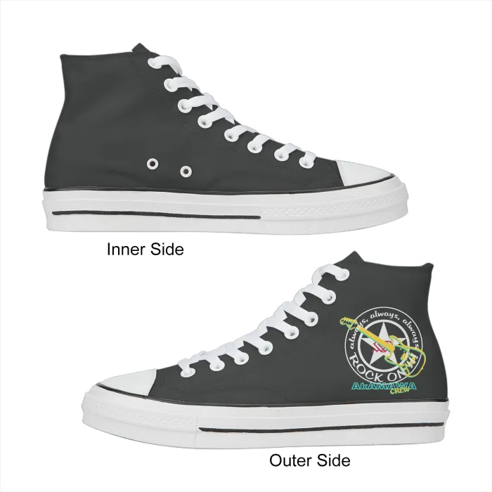 AC20W001 ROCK ON! High Top Ladies' Canvas Booties