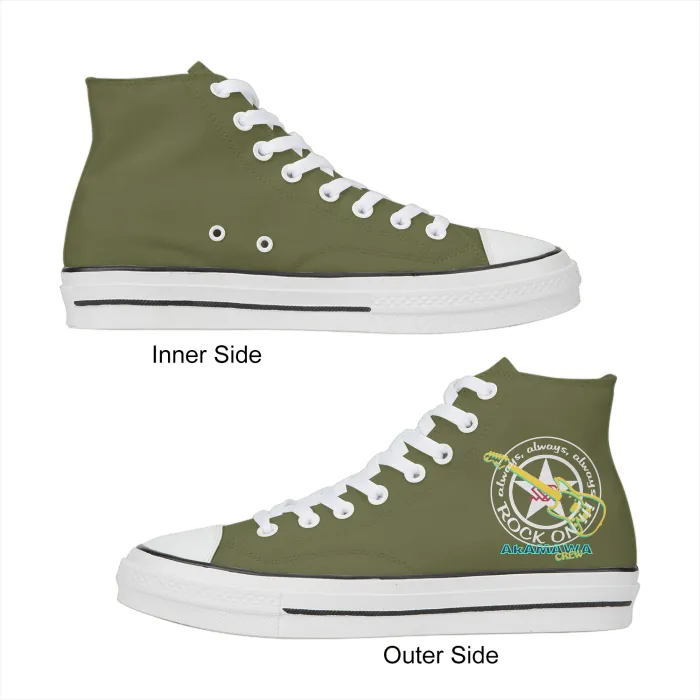 AC20W001 ROCK ON! High Top Ladies' Canvas Booties