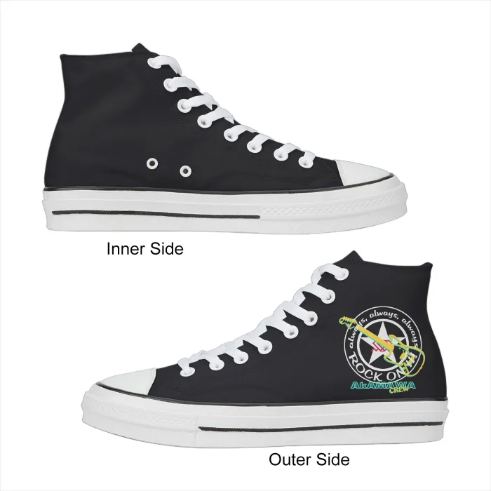 AC20W001 ROCK ON! High Top Ladies' Canvas Booties