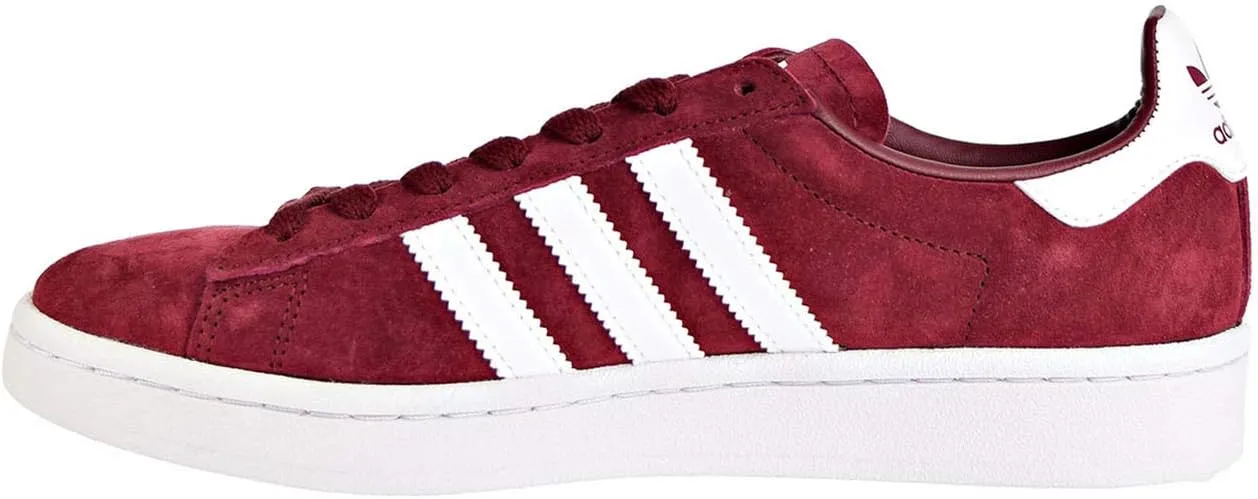 Adidas Originals Men's Campus Shoes 3-Stripes Classic Sneakers Burgundy - F97245