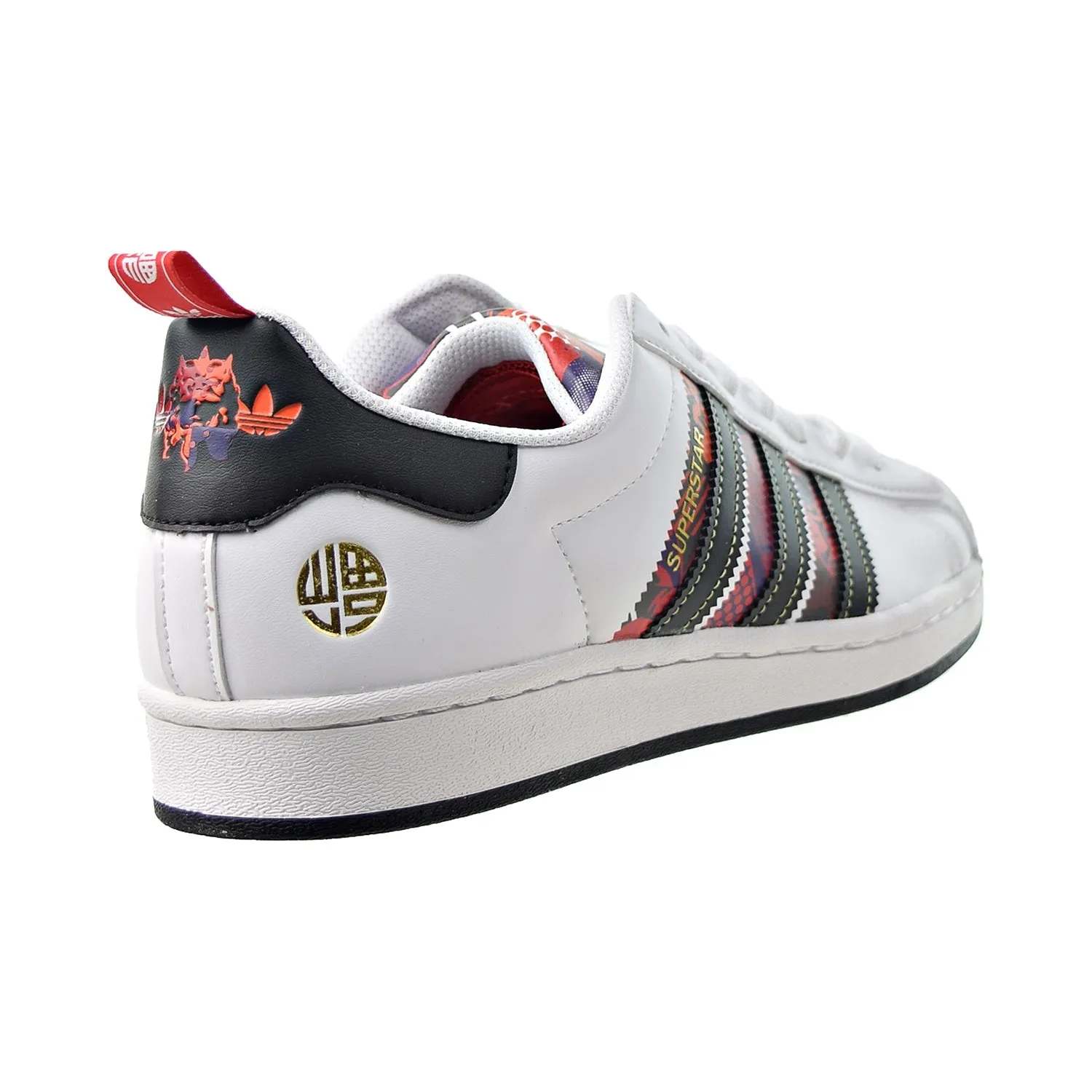 Adidas Superstar Chinese New Year Men's Shoes White-Black-Scarlet