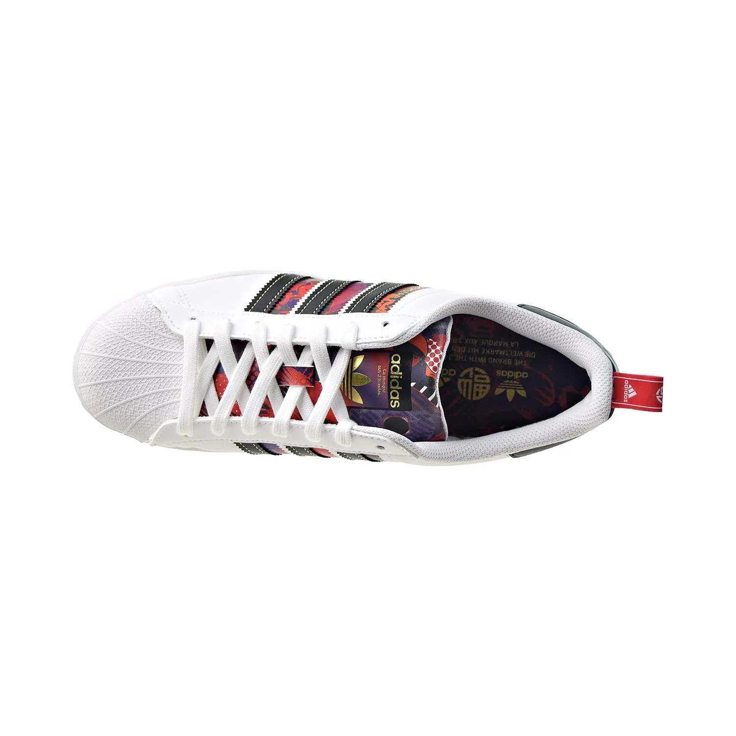Adidas Superstar Chinese New Year Men's Shoes White-Black-Scarlet