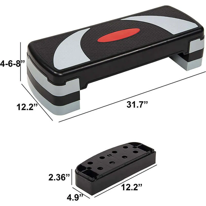 Adjustable Workout Aerobic Stepper Platform