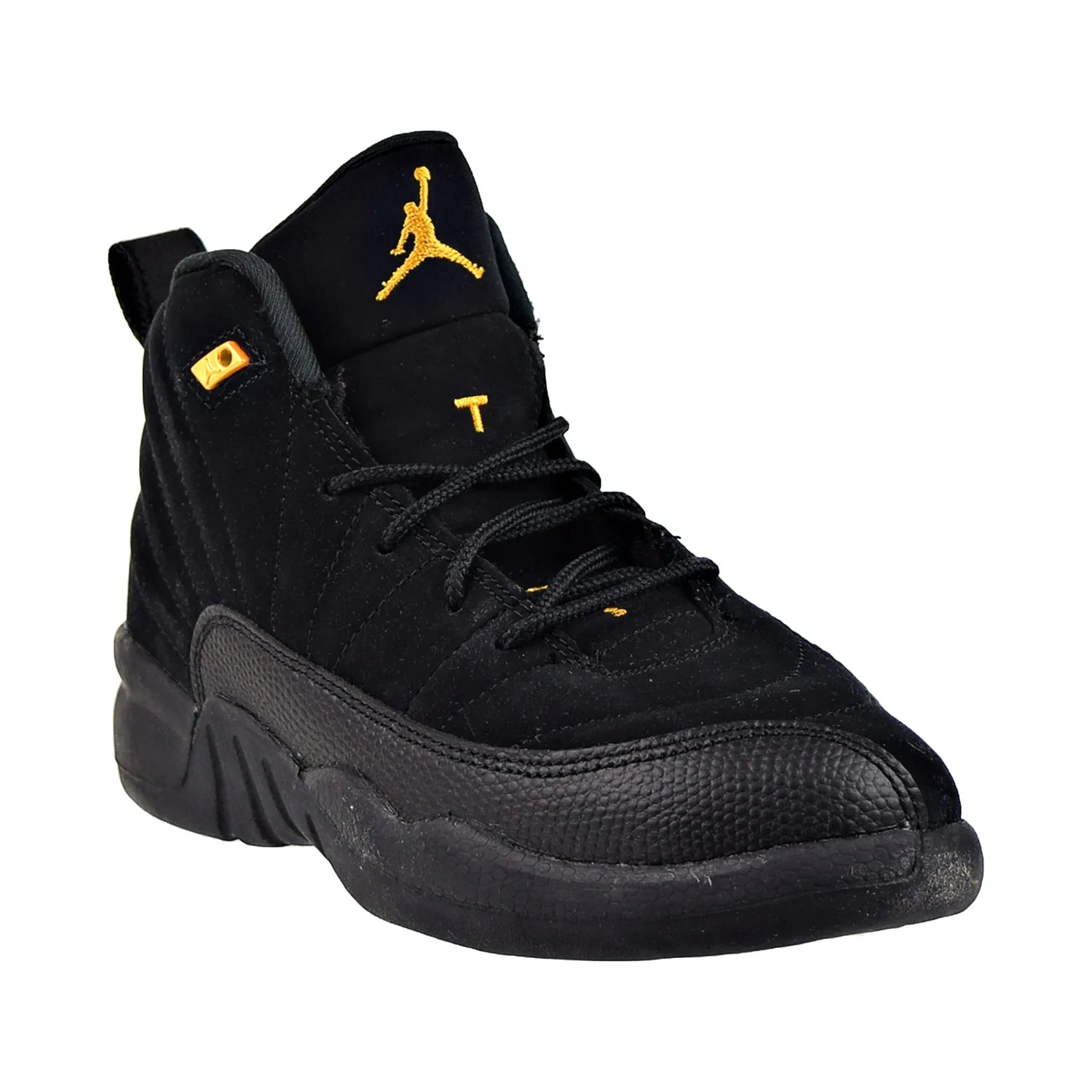 Air Jordan 12 Retro (PS) Little Kids' Shoes Black Taxi