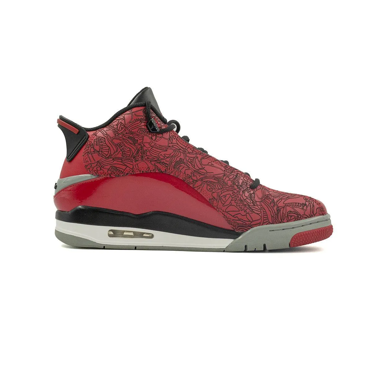 Air Jordan Dub Zero Toro Bravo High-Top Sneakers Leather Red Colour For Men