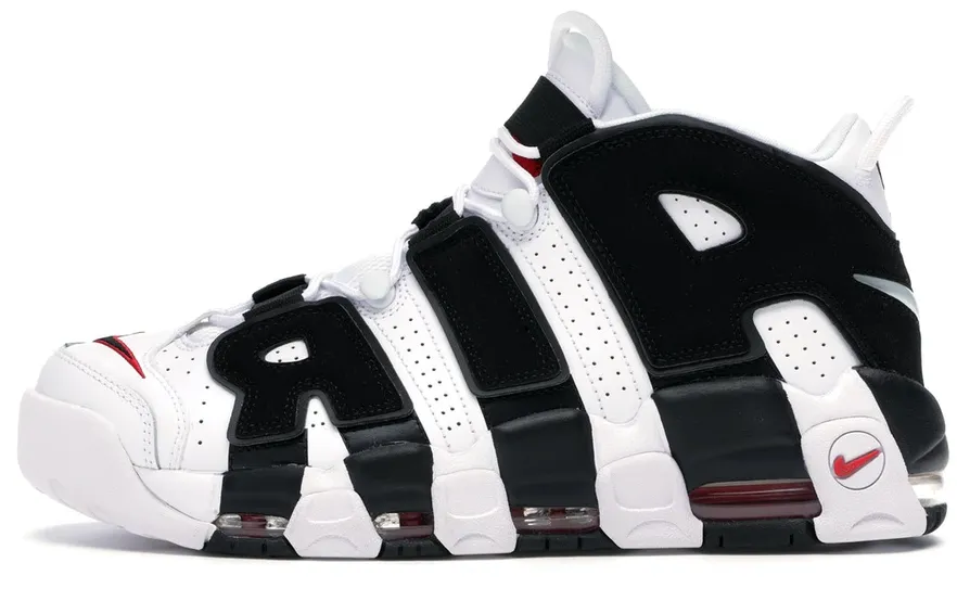 Air More Uptempo White Black University Red