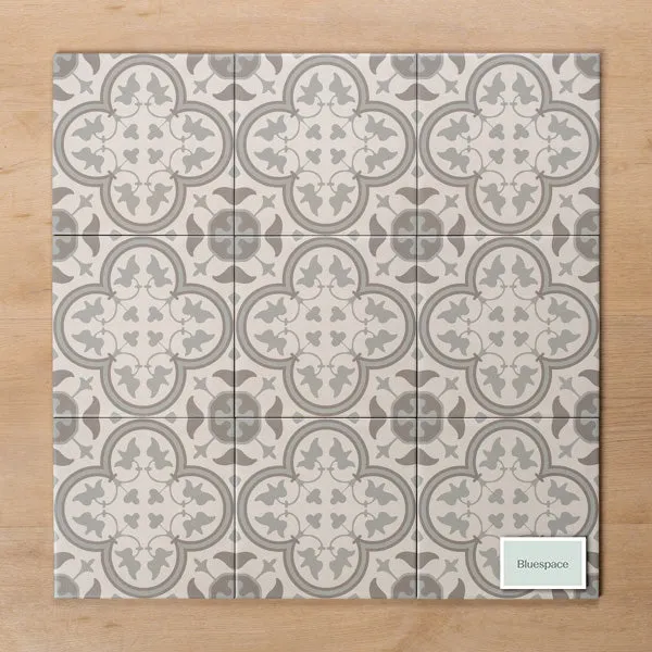 Airlie Light Grey Matt Cushioned Edge Porcelain Tile 200x200mm
