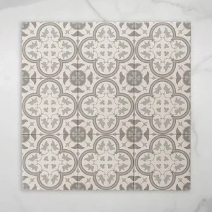 Airlie Light Grey Matt Cushioned Edge Porcelain Tile 200x200mm
