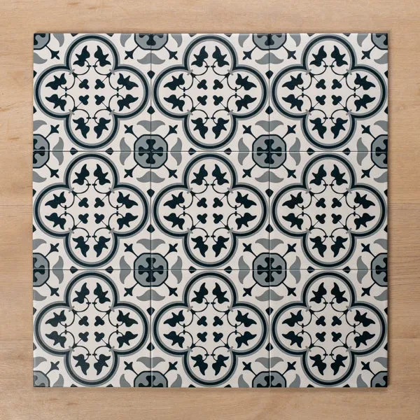 Airlie Mid Blue Matt Cushioned Edge Porcelain Tile 200x200mm