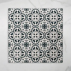 Airlie Mid Blue Matt Cushioned Edge Porcelain Tile 200x200mm