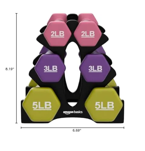 Amazon Basics Neoprene Dumbbell Hand Weights