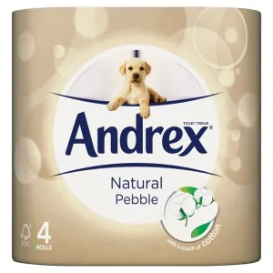 Andrex Toilet Tissue Natural Pebble 4 Rolls