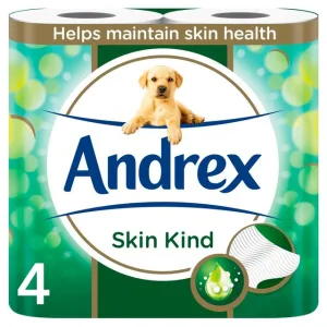 Andrex Toilet Tissue Skin Kind 4 Rolls