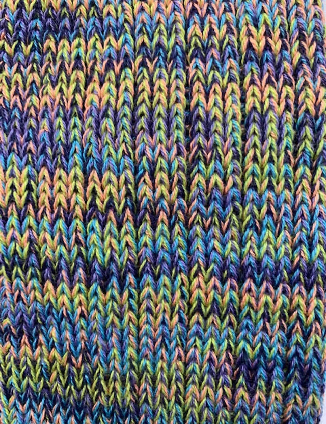 Anonymous Ism 5 Colour Mix Crew Socks - Sax