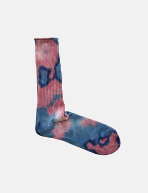 Anonymous Ism Tie Dye Crew Socks - Red