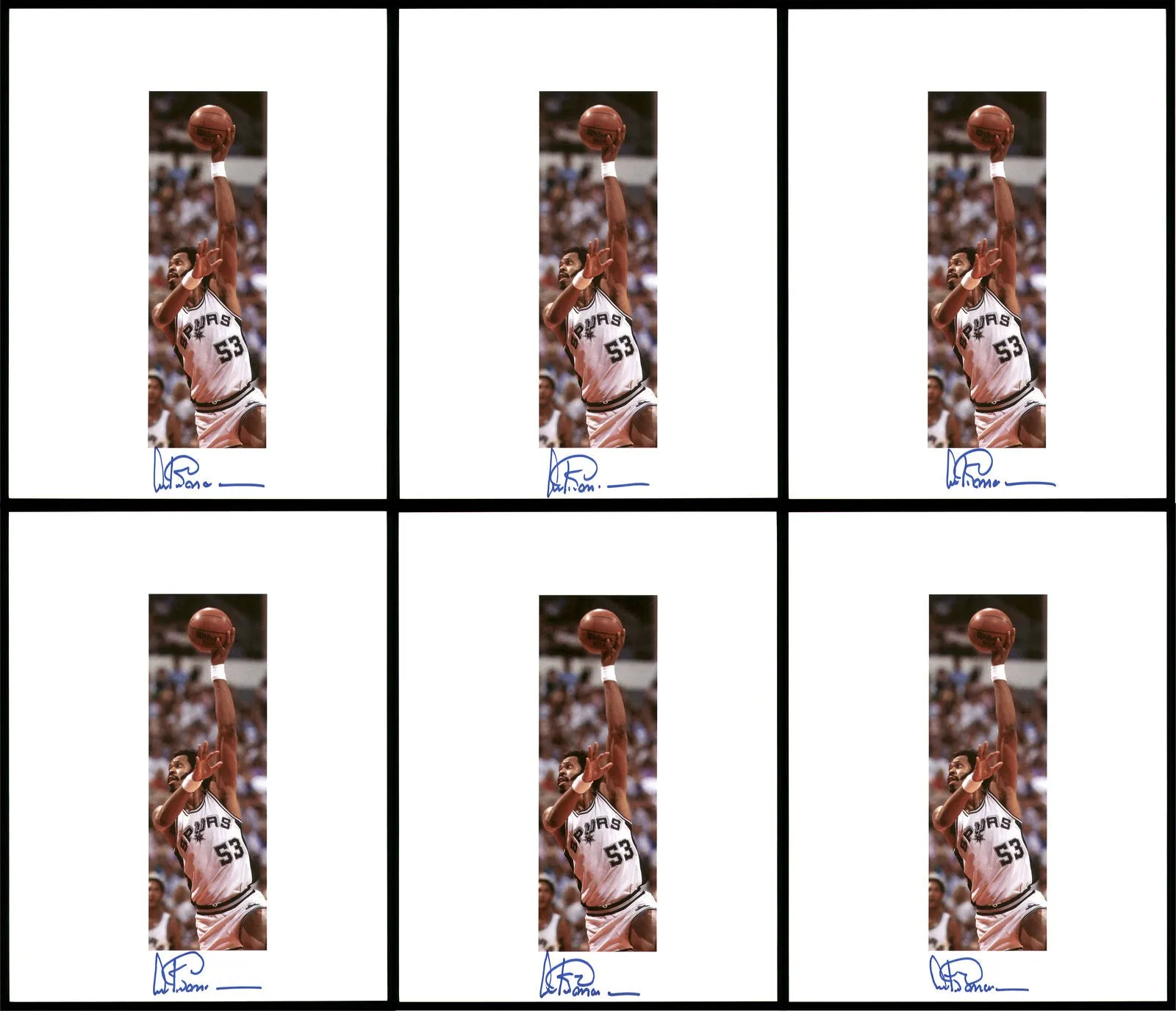 Artis Gilmore San Antonio Spurs Autographed Signed 8.5x11 Photo 12 Count Lot Spurs 194008