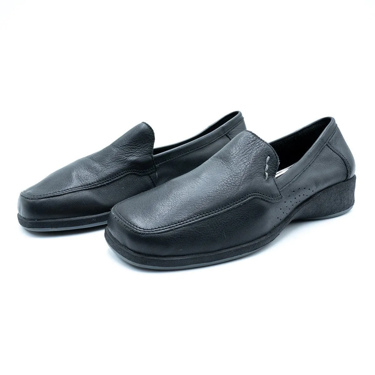 Azaleia Casual Loafers Leather Black Colour For Women