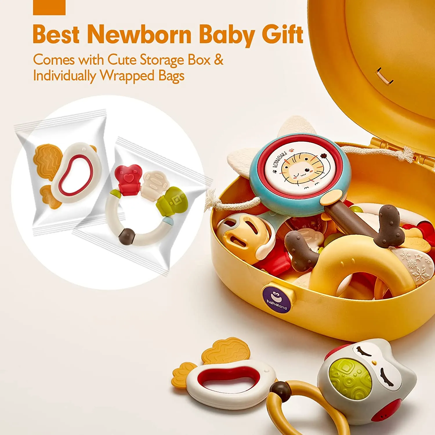 Baby Rattles Toys Set 0-6 Months
