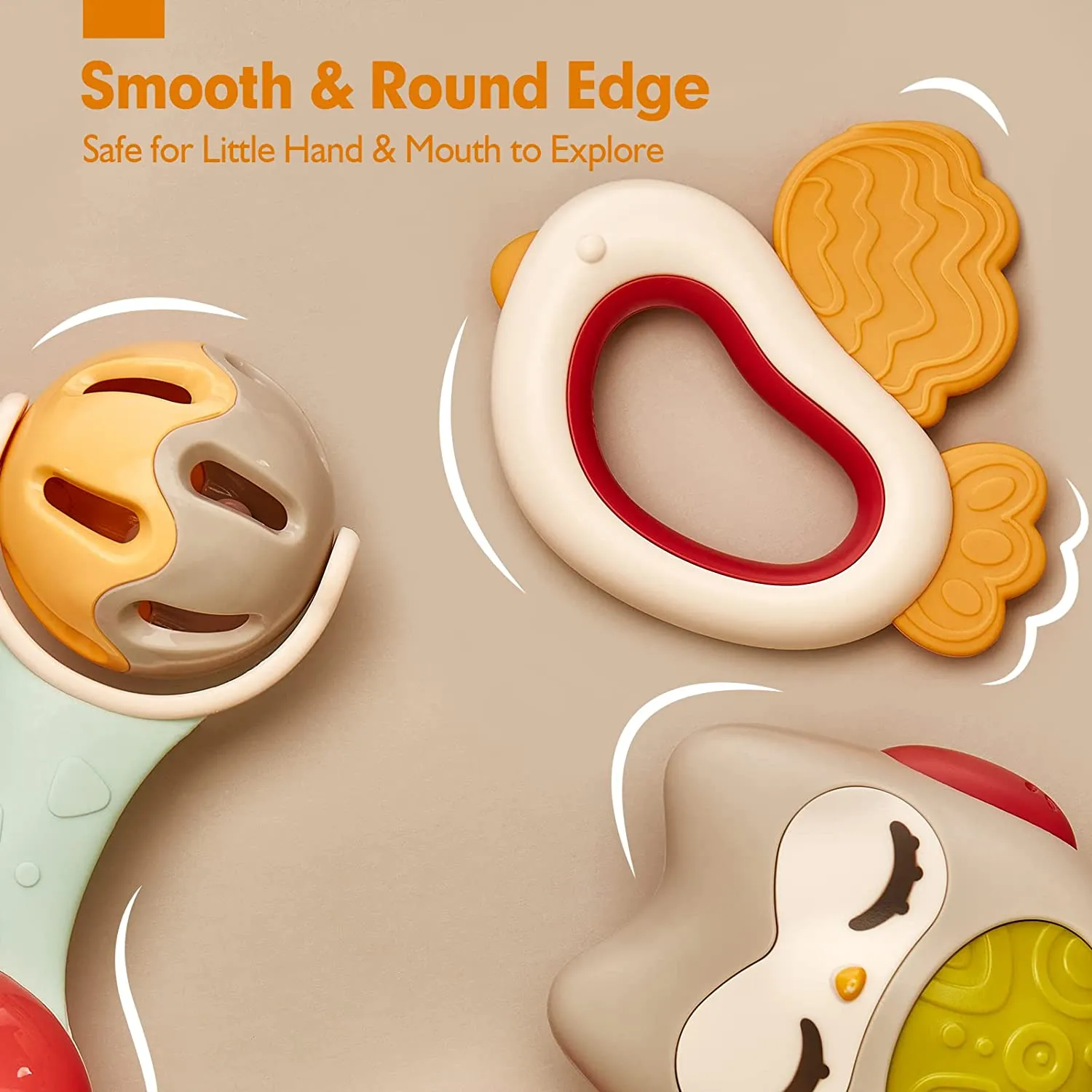 Baby Rattles Toys Set 0-6 Months