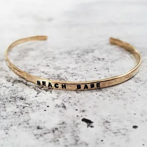 BEACH BABE Skinny Adjustable Cuff Bracelet