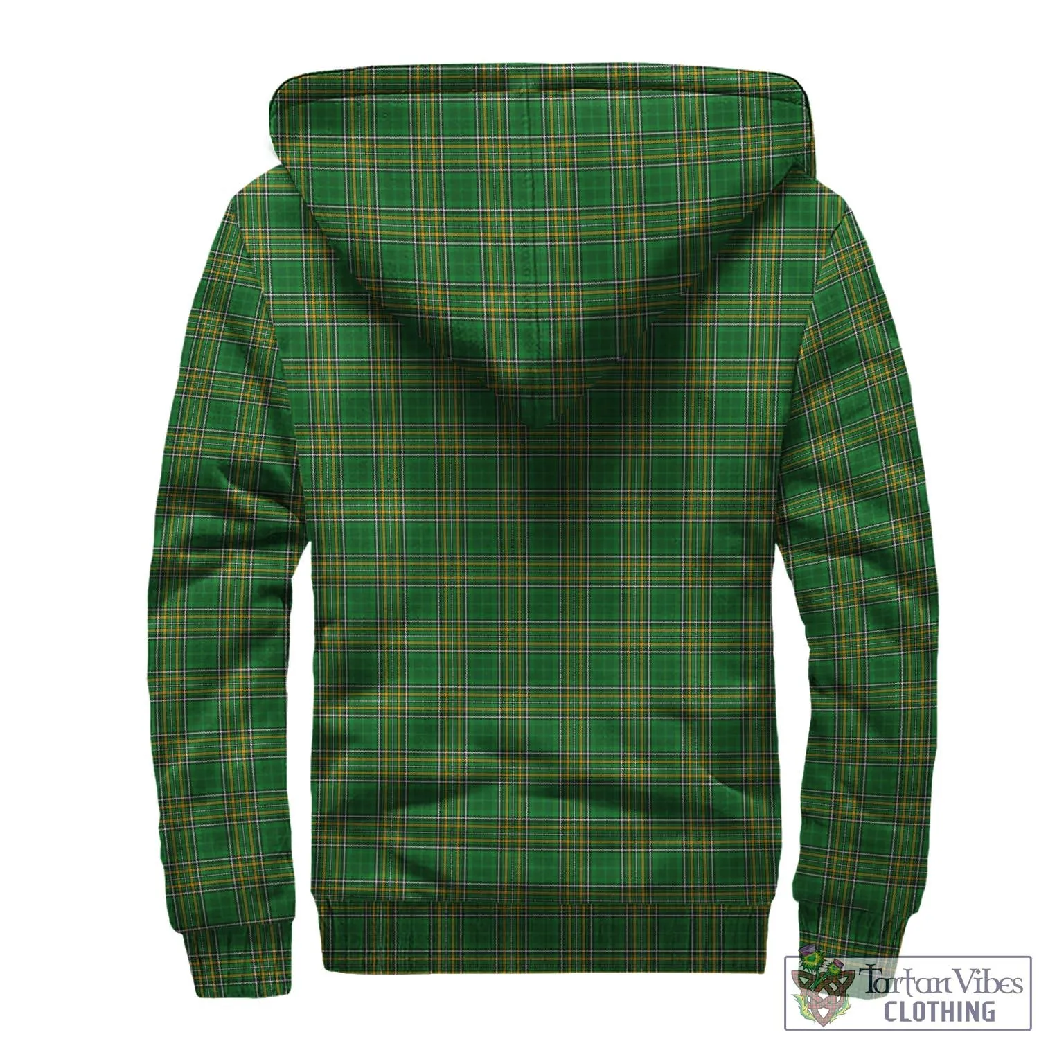 Beirne Irish Clan Tartan Sherpa Hoodie with Coat of Arms