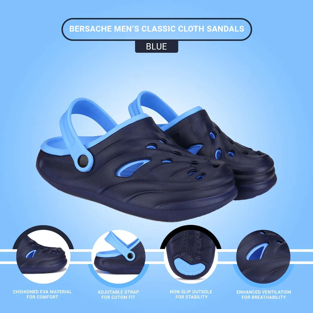 Bersache Extra Soft Classic Casual with  Regular wear with Ultra Soft & Flexibility Technology Clogs for Men's & Boy's 6031-Navy