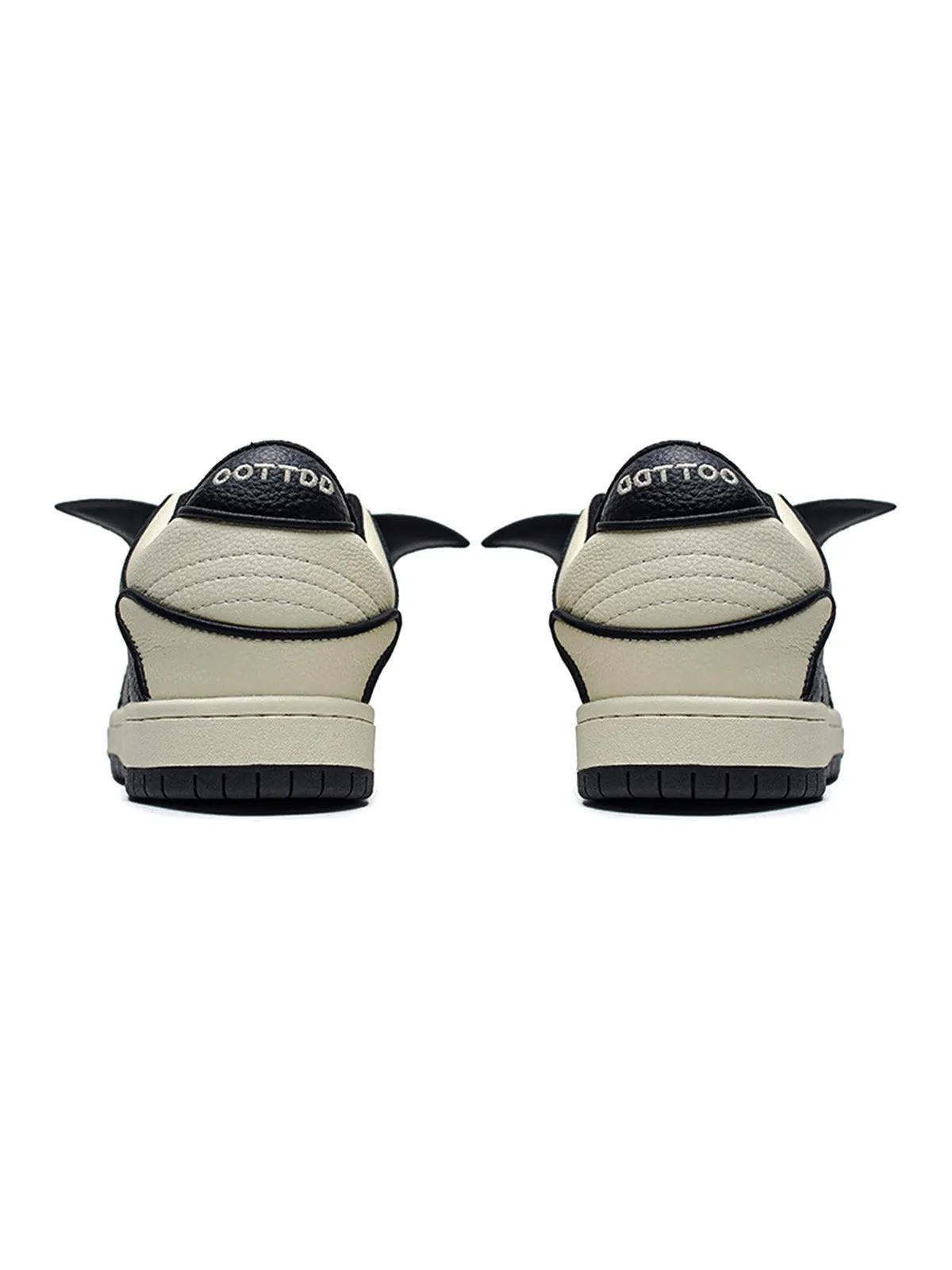 Black& White Contrast Color Skate Shoes