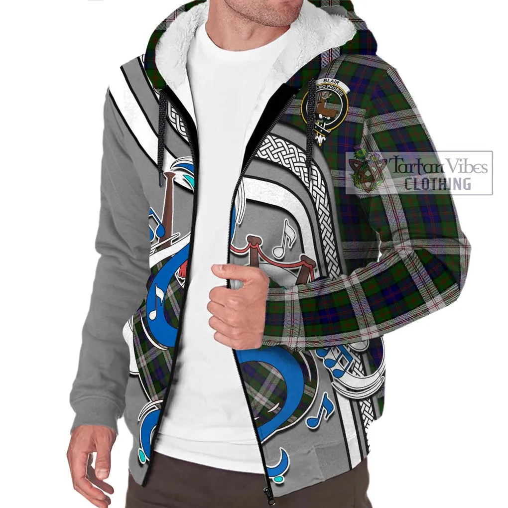 Blair Dress Tartan Sherpa Hoodie with Epic Bagpipe Style