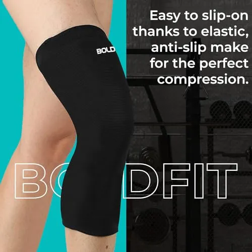 Boldfit Knee Caps For Women & Men Knee Support For Men Gym Knee Cap For Men Knee Pain Relief Products Knee Support For Women Knee Brace For Knee Pain Knee Pad Knee Guard Knee Band Knee Belt - M