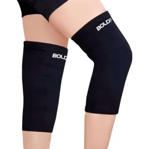 Boldfit Knee Caps for Women Knee Support for Men Bamboo Knee Cap for Men Bamboo Compression Knee Sleeves Knee Brace for Knee Pain Relief Products Knee Support for Women Bamboo Knee Sleeves - XL