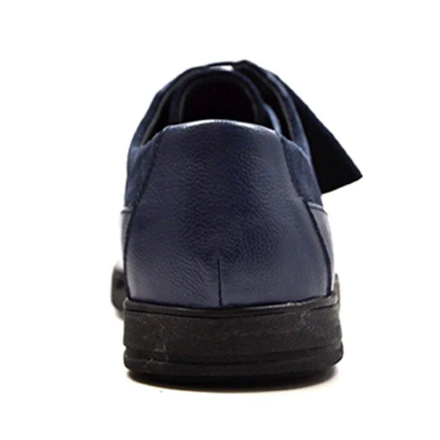 British Walkers Westminster Bally Style Men's Leather and Suede Black Sole Low Top Sneakers