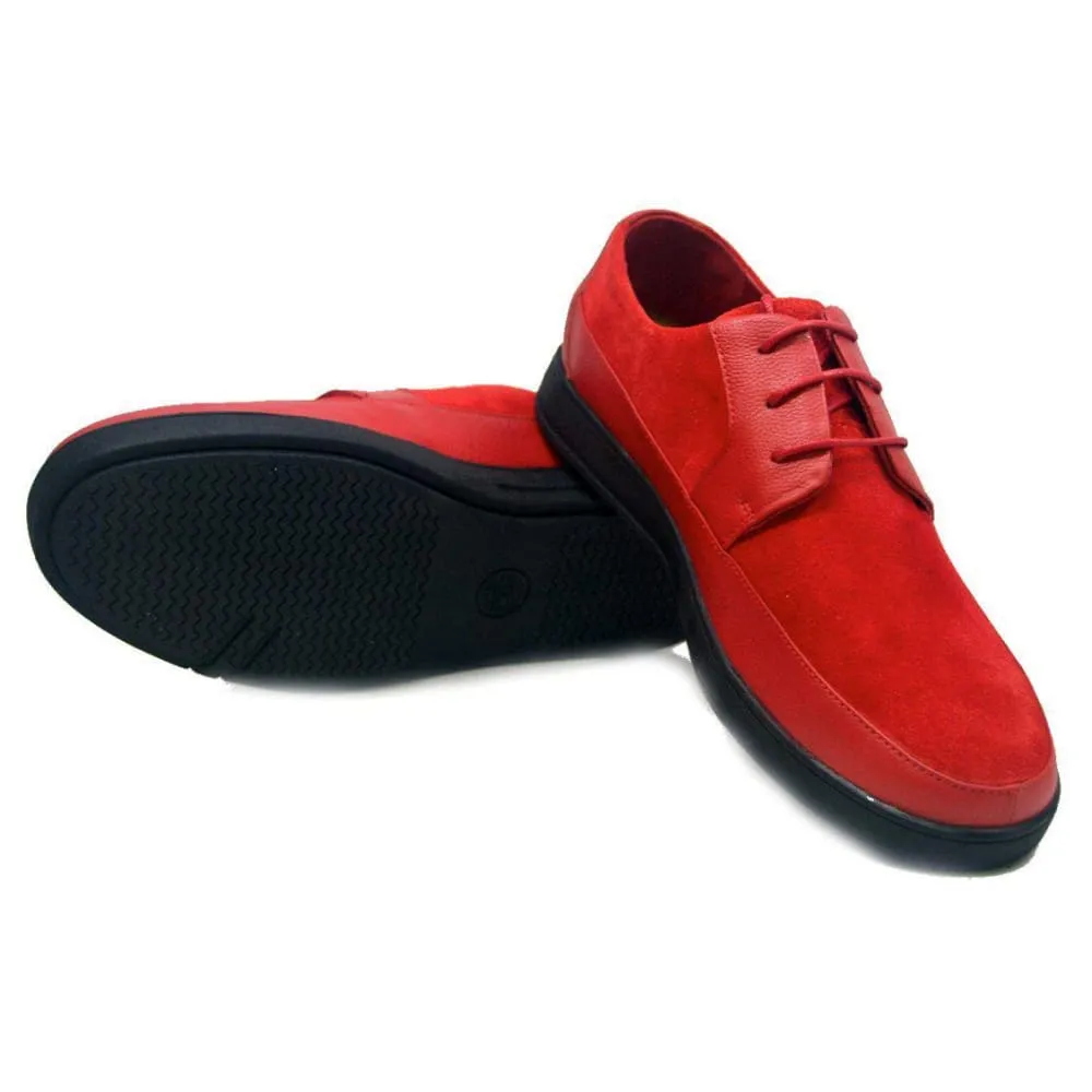British Walkers Westminster Bally Style Men's Leather and Suede Black Sole Low Top Sneakers