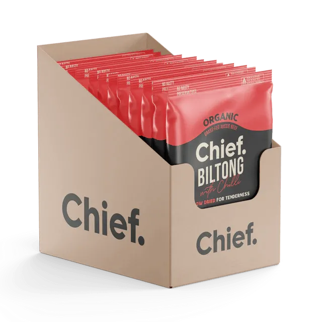 Chief Organic Grass-Fed Beef Biltong 30g