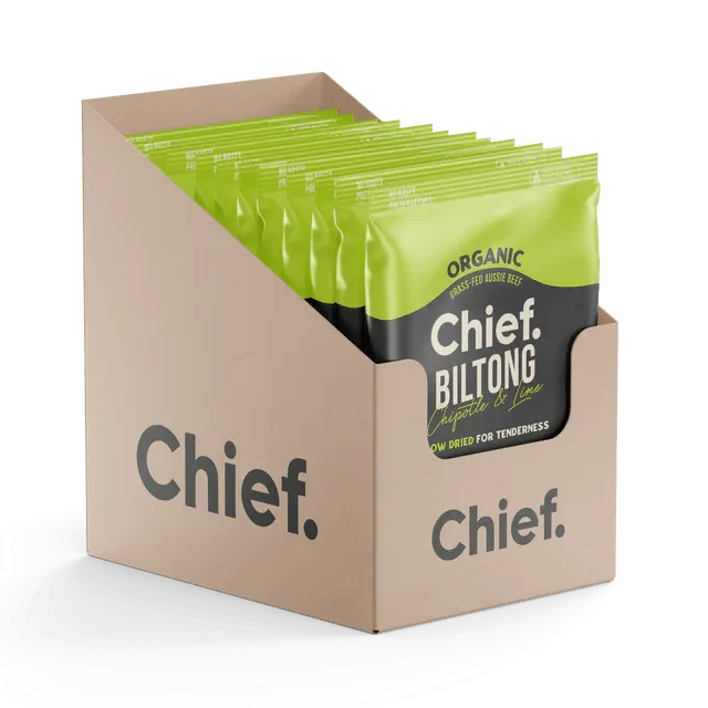 Chief Organic Grass-Fed Beef Biltong 30g