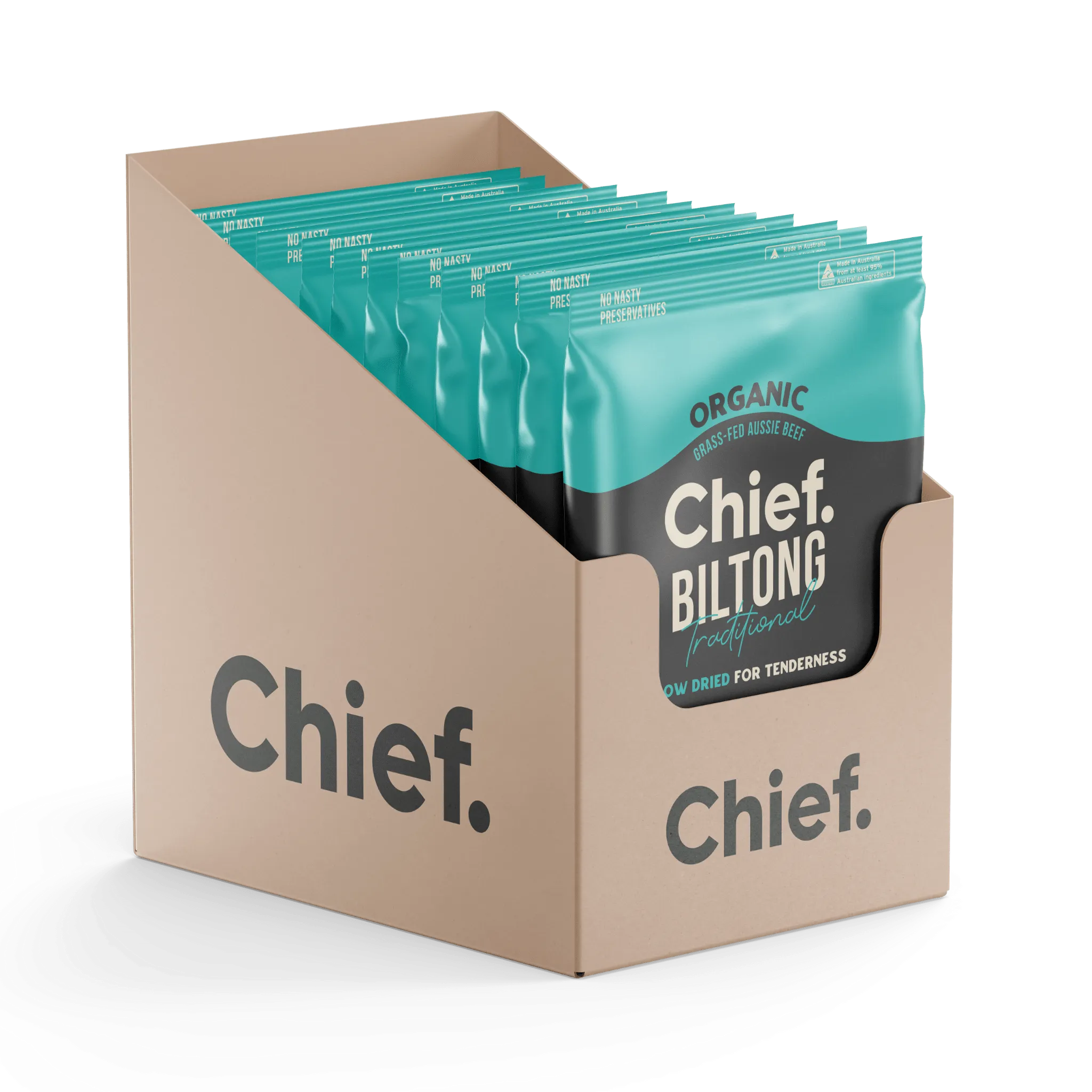 Chief Organic Grass-Fed Beef Biltong 30g