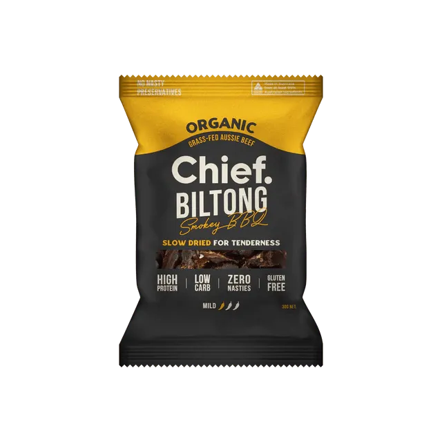 Chief Organic Grass-Fed Beef Biltong 30g