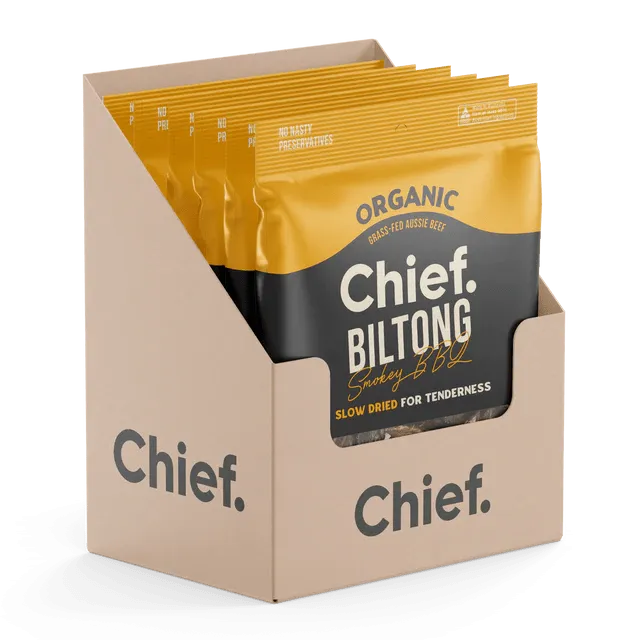 Chief Organic Grass-Fed Beef Biltong 90g