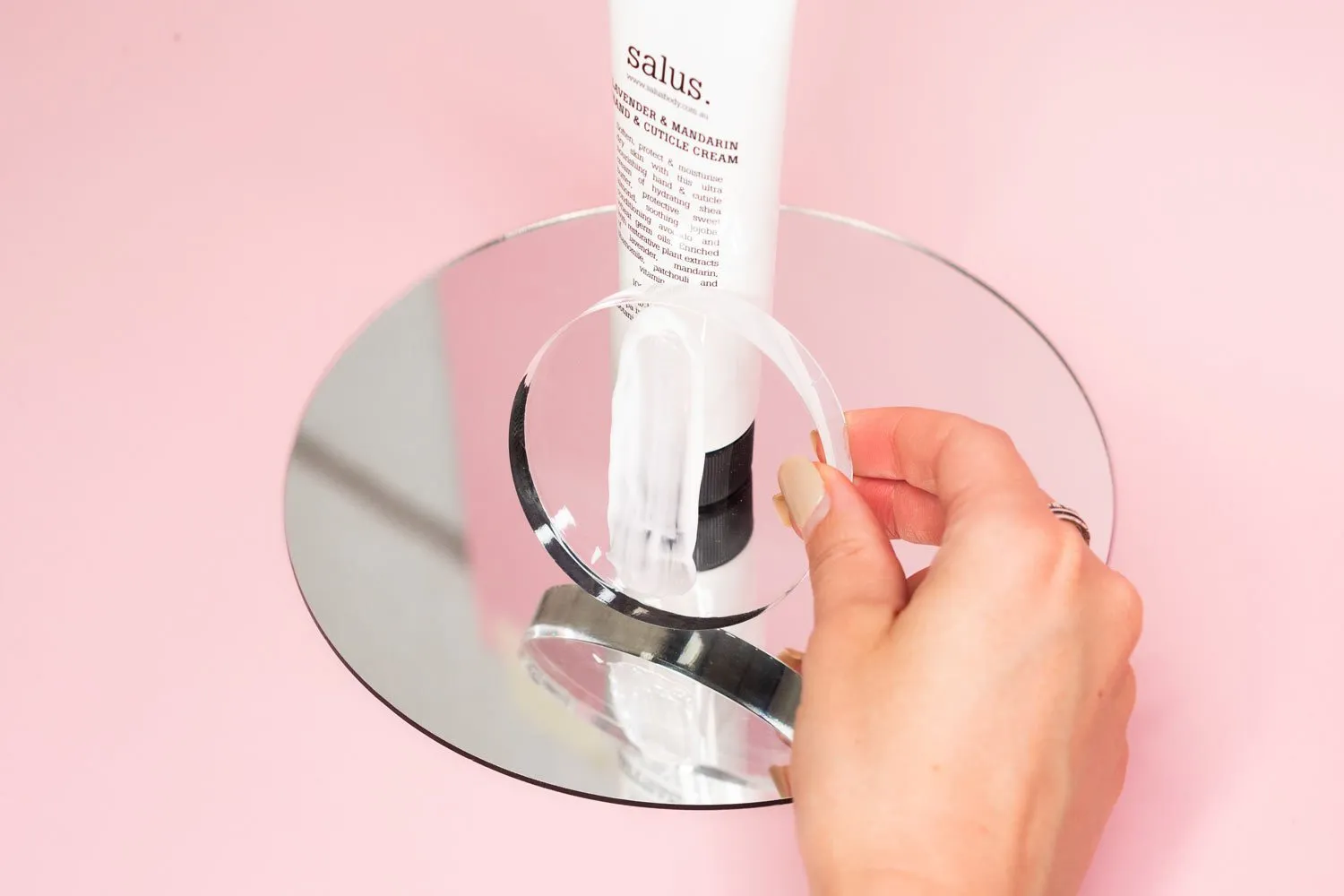 Circle Acrylic Styling Prop Block 3.1"/8cm For Photography and Flat Lays (DEMO STOCK)