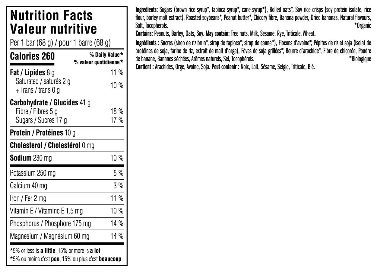 Clif Bar - Peanut Butter Banana / Dark Chocolate