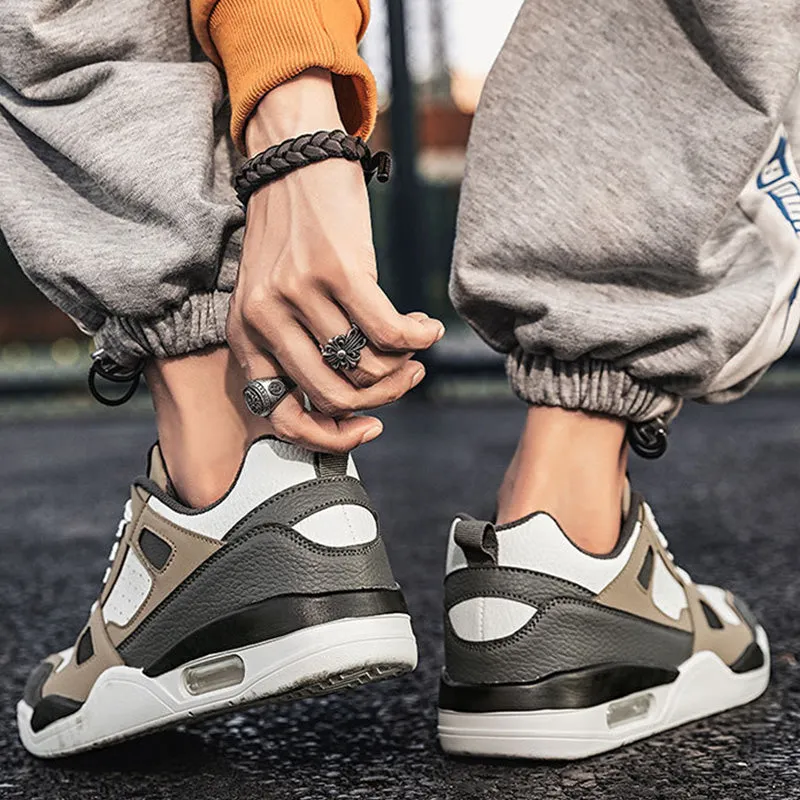 Colorblock Letter Patch Sneakers