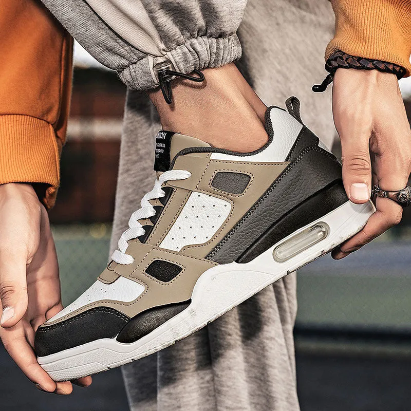 Colorblock Letter Patch Sneakers