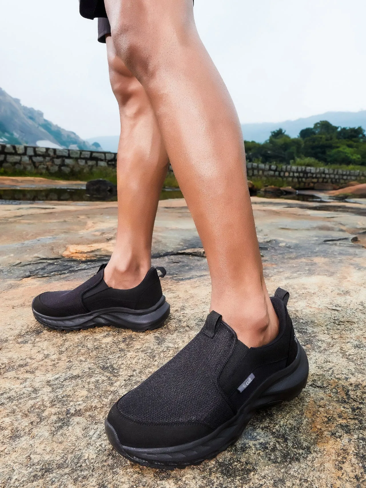 Cult Men's Catalyst Slip On Walking Shoes - Black