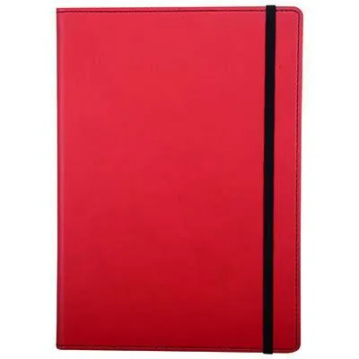 Cumberland Notebook Pu Cover With Elastic Closure 72 Leaf A5 Red